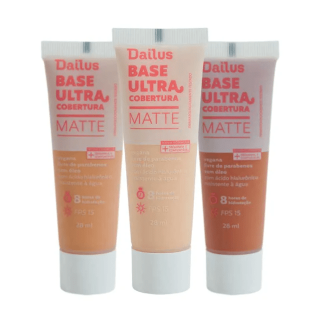 Base líquida Dailus Ultra Matte - Imagem: Loucas Por Maquiagem Virtual