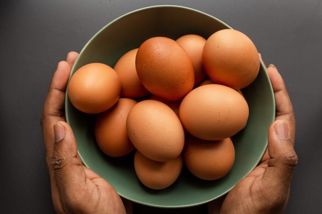 Ovos são excelentes fontes de proteínas. Fonte: Unsplash.