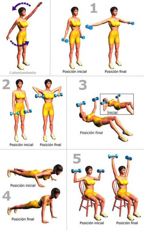 Exercícios para os braços femininos