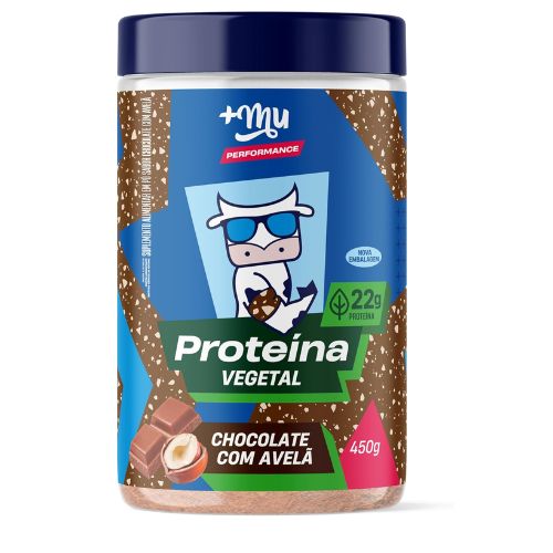 +Mu Pote Proteína Vegetal Sabor Chocolate com Avelã 450g