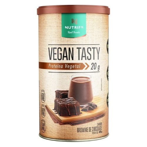 Pleno Corpo: 6. Nutrify Real Foods Proteína Vegana Vegan Tasty Brownie Nutrify 420g