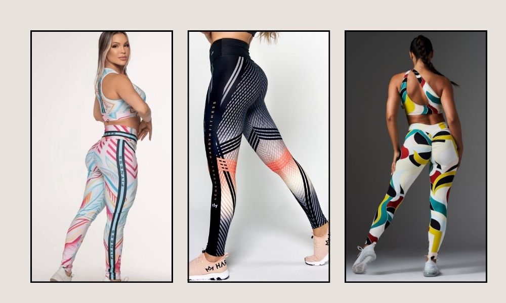 Fitness fashion Estampas abstratas e padrões geométricos