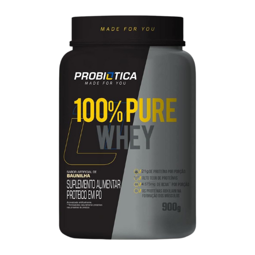 Pleno Corpo: Probiotica 100% Pure Whey Nova Fórmula - 900g