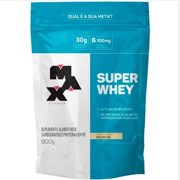 Super Whey (900G) - Sabor Chocolate, Max Titanium