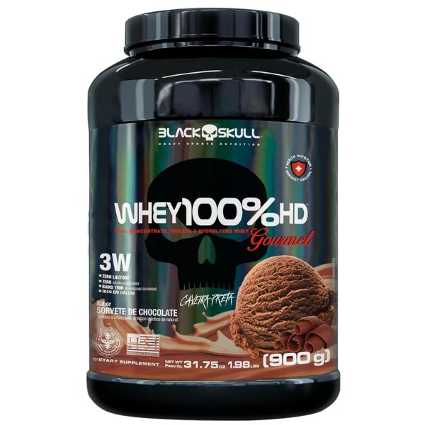 WHEY 100% HD GOURMET CHOCOLATE 900G - Black Skull