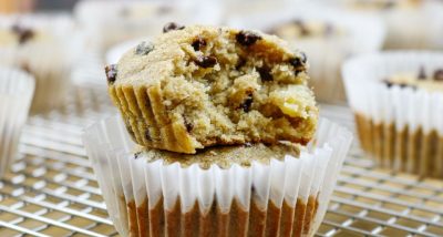 Cupcakes de Banana com Pedaços de Chocolate