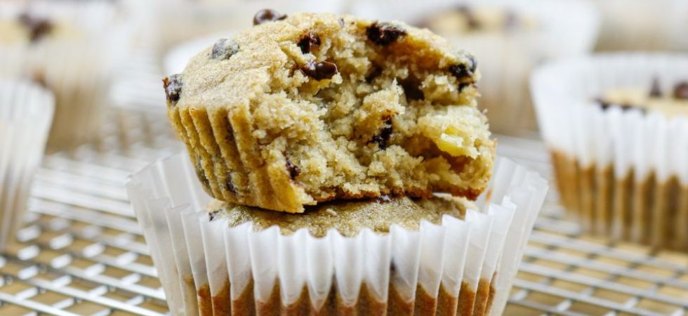 Cupcakes de Banana com Pedaços de Chocolate