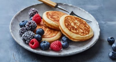 Panquecas de Aveia com Frutas Vermelhas
